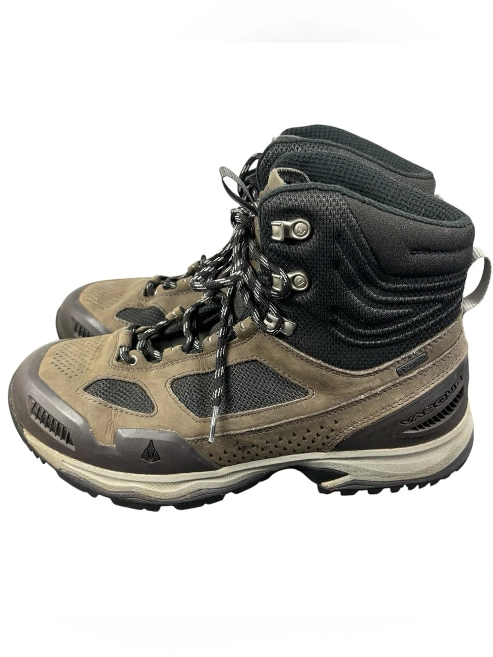 Vasque Breeze GTX Black Brown Nubuck Mesh Mens Size 10 Hiking Boots 7046
